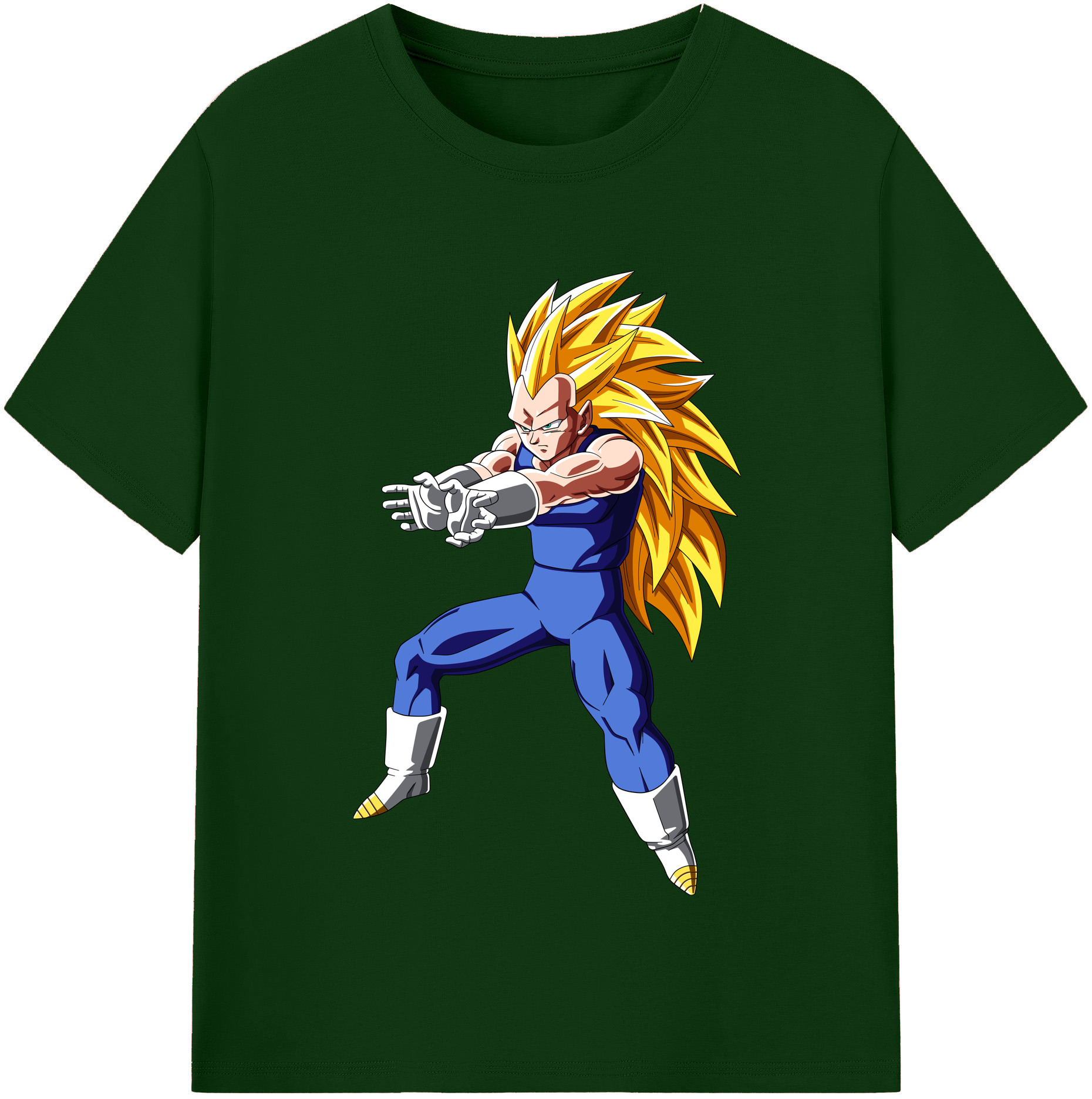 （画像用） ドラゴンボール ベジータ四世（Bejīta Yonsei）DRAGON BALL Vegeta IV 綿100％半袖Tシャツ（フロントプリント）